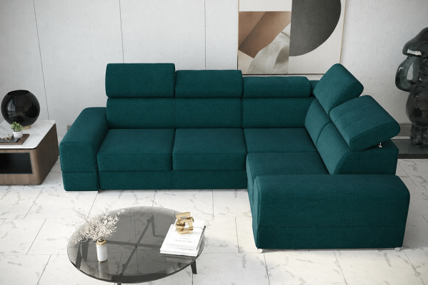 Ecksofa Couch Sofas Textil Bett Funktion Design L Form Modern Luxus Couchen Neu