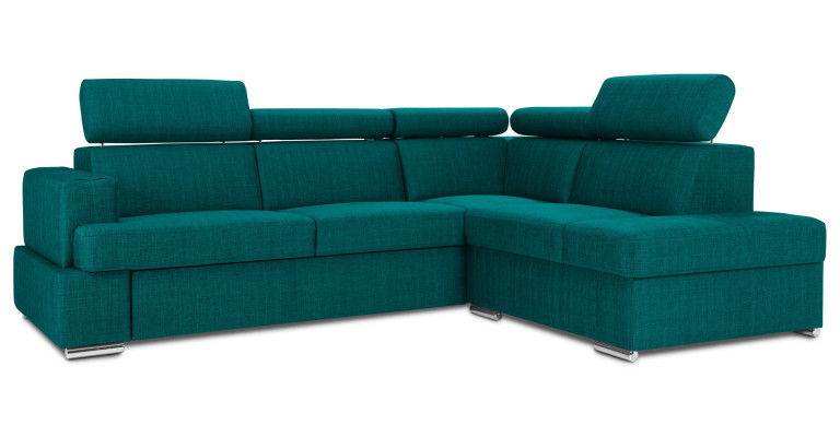 Bettfunktion Stoff Ecksofa L-Form Sofa Couch Design Couch Polster Textil Modern