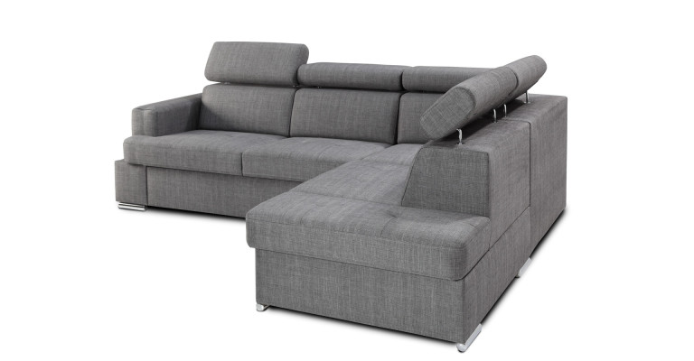Bettfunktion Stoff Ecksofa L-Form Sofa Couch Design Couch Polster Textil Modern