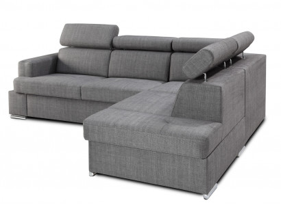 Bettfunktion Stoff Ecksofa L-Form Sofa Couch Design Couch Polster Textil Modern