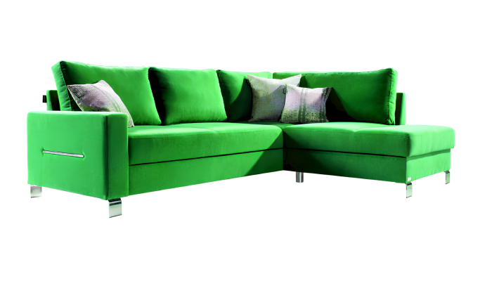 Design Ecksofa L-Form Sofa Couch Polster Schlafsofa Textil Bettfunktion Kasten