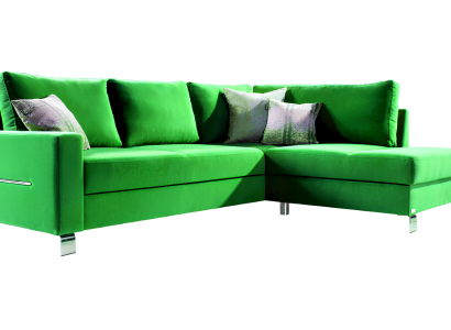 Design Ecksofa L-Form Sofa Couch Polster Schlafsofa Textil Bettfunktion Kasten