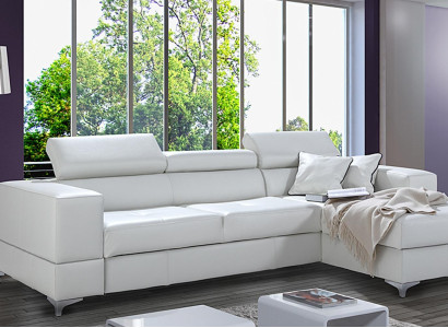 Ecksofa L-Form Sofa Design Polster Modern Textil Bettkasten Bettfunktion Stoff