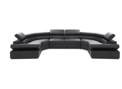 XXL Wohnlandschaft 100% ITALY LEDER Sofa Couch Polster Design Eck Garnitur Sofas