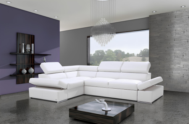 Ecksofa Moderne Sofa Eck Couch Garnitur Wohnlandschaft Design Polster 100% Leder
