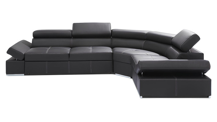 Ecksofa Moderne Sofa Eck Couch Garnitur Design Polster Wohnlandschaft 100% Leder