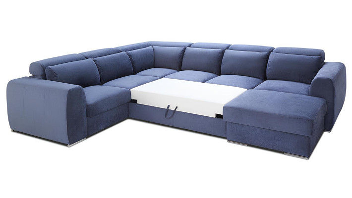 Wohnlandschaft Ecksofa Stoff U-Form Couch Design Polster Textil Eck Modern Sofas