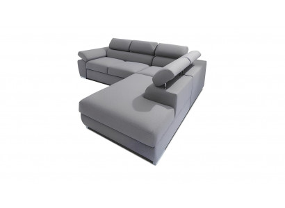 Bettkasten Bettfunktion Ecksofa Stoff L-Form Couch Design Polster Textil Modern