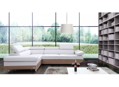Ecksofa Wohnlandschaft Moderne Sofa Eck Couch Garnitur Design Polster 100% Leder