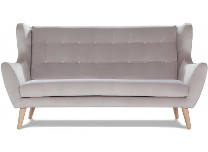 Sofagarnitur 3+1 Sitzer Couch Design Polster Modern Grau Textil Stoff Bank Neu