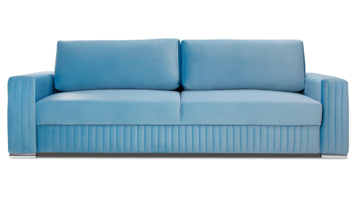 Sofa 3 Sitzer Couch Design Polster Modern Textil Stoff Bettfunktion Dreisitzer