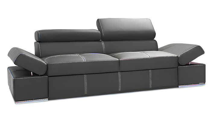 Sofagarnitur Couch Polster Sofa  Komplett Set Design Leder 2tlg. Garnituren Neu