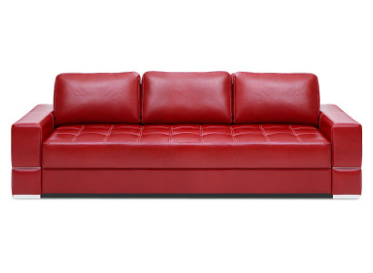 Bettfunktion Sofa 3 Sitzer Couch Design Polster Modern 100% Italienisches Leder