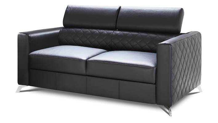 Sofa 2 Sitzer Couch Design Polster Modern 100% Italienisches Leder Klassische