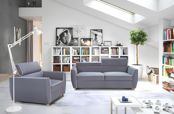 Sessel Designer Polster Stoff Textil 1er Lounge Club Fernseh 1Sitzer Stuhl Relax