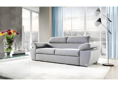Sofa 2 Sitzer Design Polster Modern Textil Stoff Sofas Bettfunktion Zweisitzer