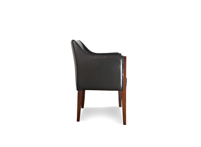 Sessel Design Stuhl Polster Relax Lounge 1er 100% Italy Leder 1 Sitzer Club Neu