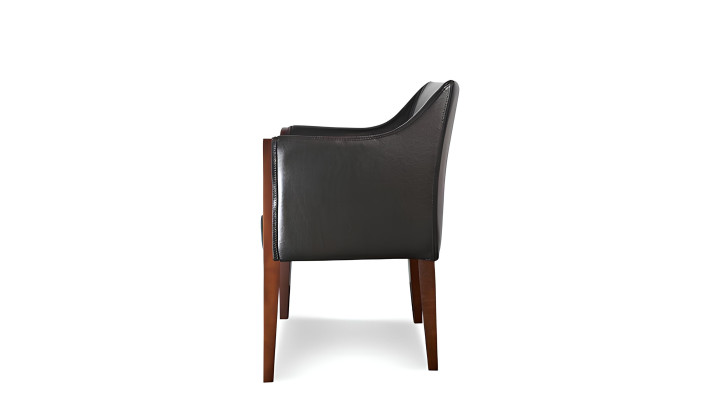 Sessel Design Stuhl Polster Relax Lounge 1er 100% Italy Leder 1 Sitzer Club Neu