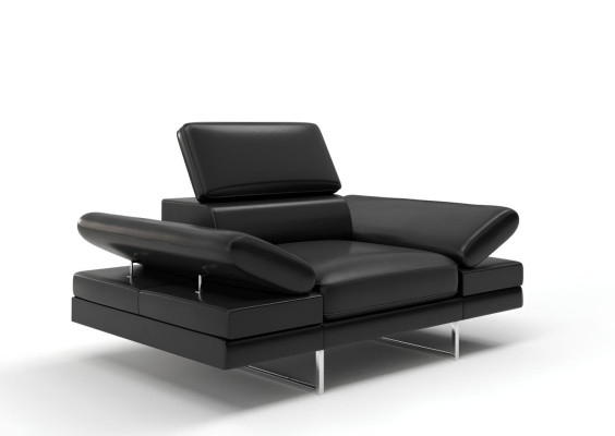 Sessel Design Stuhl Polster Relex Lounge Fernseh Leder Club Wohnzimmer 1 Sitzer