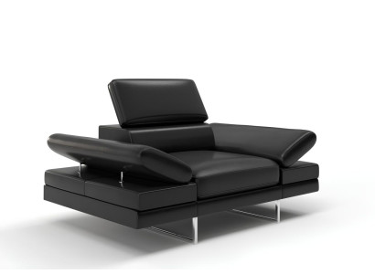 Sessel Design Stuhl Polster Relex Lounge Fernseh Leder Club Wohnzimmer 1 Sitzer