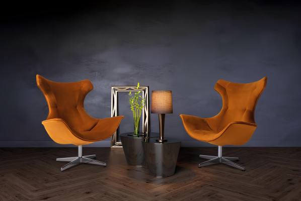 Leder Sessel modern aus echtem Holz in verschiedenen Farben