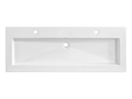 Doppel Waschbecken Keramik Waschtisch Waschbecken Einbauwaschtsche Becken Weiß