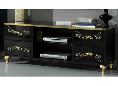 Wohnwand Wohnzimmer Set Vitrine Lowboard Wandregal 3tlg Set Schwarze Wohnwände