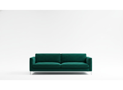 Wohnzimmer Grün Dreisitzer Stoff Design Couchen Polster Sofa Sofas Grüne Möbel