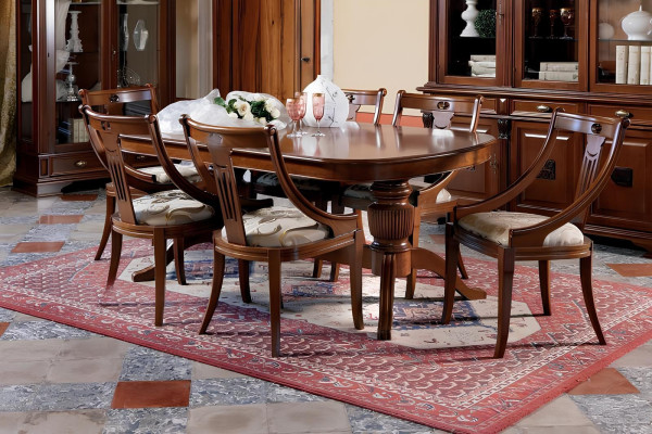 Komplett Set Esstisch + 6 Stühle Esszimmer Set Ess Gruppe Holz Tisch Tische 7tlg