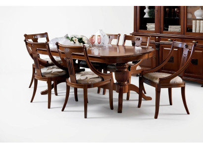 Komplett Set Esstisch + 6 Stühle Esszimmer Set Ess Gruppe Holz Tisch Tische 7tlg