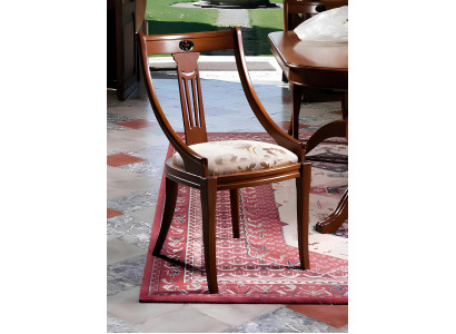 Stuhl Set Klassische Sitz Polster Garnitur Designer Stühle Lehn 4x Holz Barock