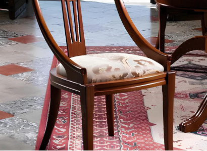 Stuhl Set Klassische Sitz Polster Garnitur Designer Stühle Lehn 4x Holz Barock