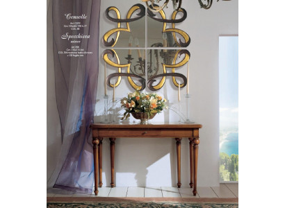 Konsolentisch Spiegel Sideboard 2tlg Set Neu Holz Italienische Möbel Stil Modern