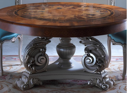 Runder Esstisch Esszimmer Möbel Italienische Tische Echtholz Tisch Einrichtung