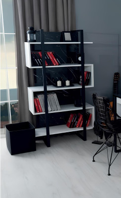 Bücherregal Weiß Möbel Holz Metall Kinderzimmer Regal Design Modern Luxus Neu