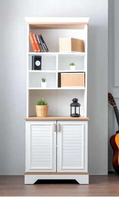 Bücherregal Weiß Regal Schrank Holz für Kinderzimmer Jugendzimmer Möbel Regal