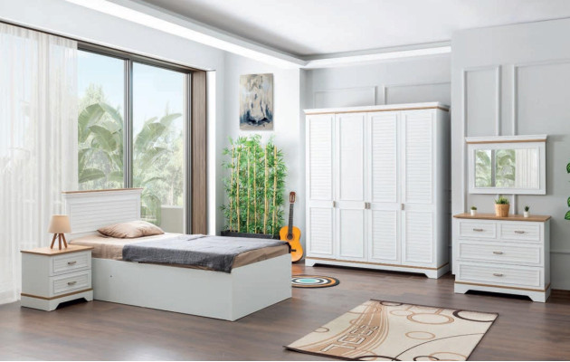 Kinderzimmer Set Kommode Spiegel Design Möbel Modern Schlafzimmer Neu 2tlg.