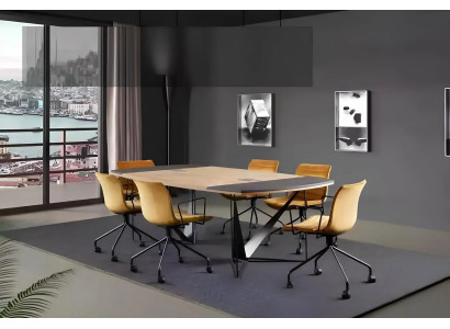 Großer Besprechungstisch Moderne Bürotische Seminartisch Office Einrichtung