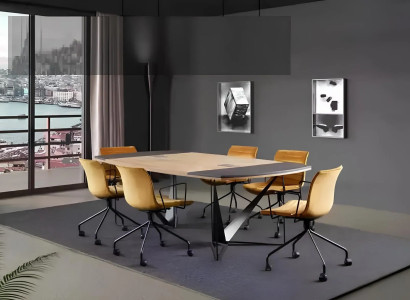 Großer Besprechungstisch Moderne Bürotische Seminartisch Office Einrichtung