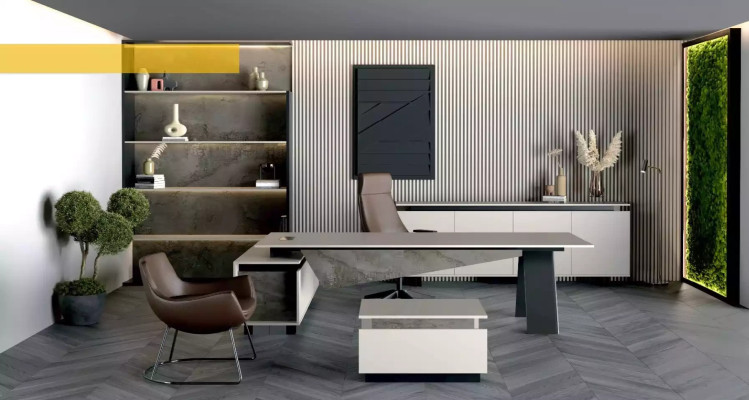 Bürokommode Luxus Sideboard Massivholz Möbel Schränke Kommoden Grau