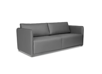 Grauer Luxuriöser Dreisitzer Couch Polstersofas Moderne Textilmöbel Neu