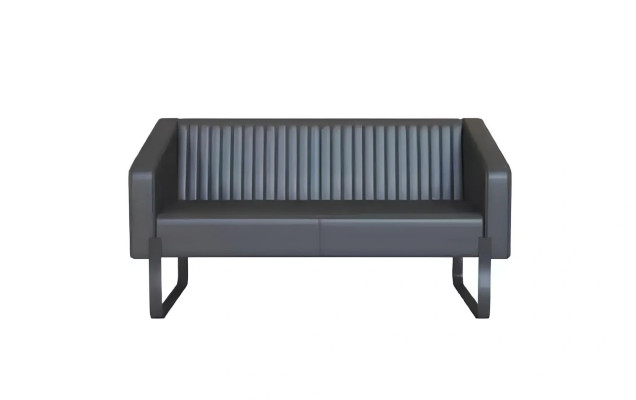 Sofa 3 Sitzer Designer Sofa Couch Polster Sofa Couchen Holz Textil Grau