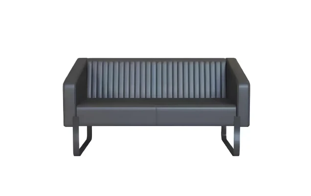 Sofa 3 Sitzer Designer Sofa Couch Polster Sofa Couchen Holz Textil Grau