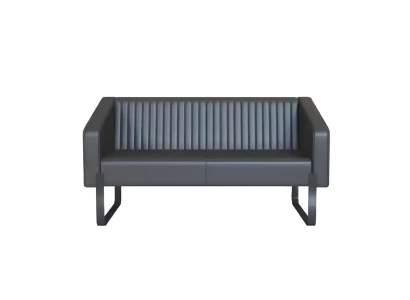 Sofa 3 Sitzer Designer Sofa Couch Polster Sofa Couchen Holz Textil Grau