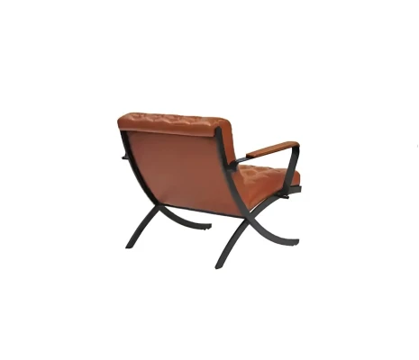 Sessel Arbeitszimmer  Holz Luxus Polstersitz Modern Braun JV Möbel