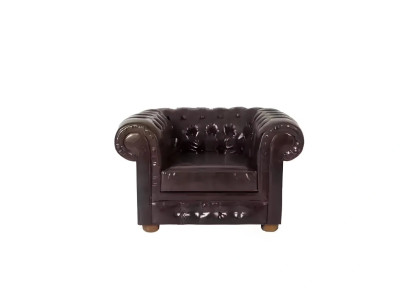 Holz-Sessel in Natur mit Textilbezug, eleganter Stil