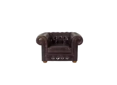 Holz-Sessel in Natur mit Textilbezug, eleganter Stil