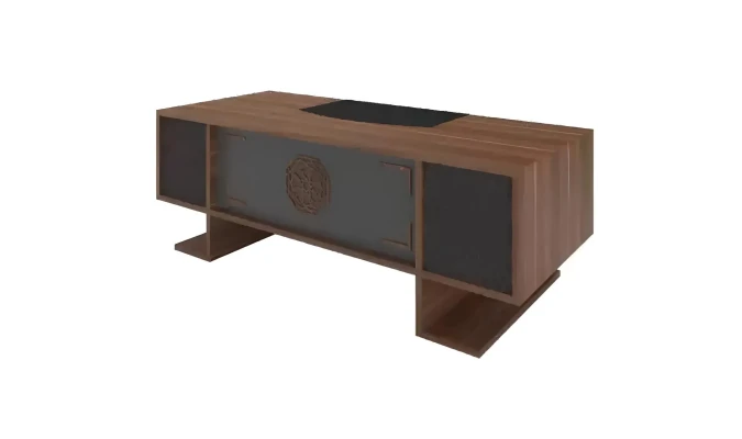 Moderner Büroschreibtisch Ecktische Holz Einrichtung Designer Holzmöbel