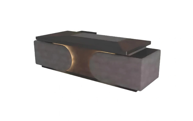 Schreibtisch Couchtisch Bücherregal Modern Arbeitszimmermöbel Holz Braun