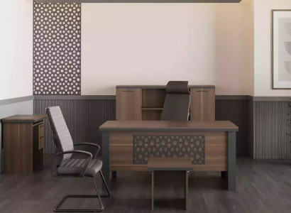 Arbeitszimmermöbel Bücherregal Schrank Schrebtische Kommoden Modern 4tlg